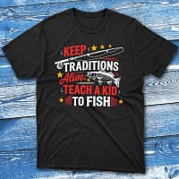 Keep tradtions black Anglers T-shirts