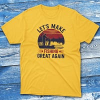 Let's make fishing great again daisy Fishing T-shirt