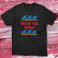 Endore the ocean black Fishermen T-shirt