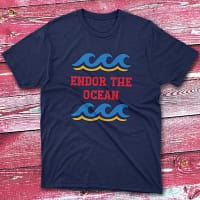 Endore the ocean navy Fishermen T-shirt