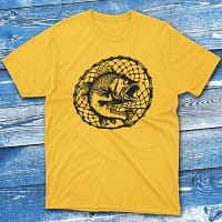 Fishing Net daisy Fisherman Tee