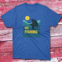 Ice fishing royal Fishermen T-shirt