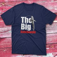 The big catchowski navy Fisherman Tee The big catchowski navy Fisherman Tee