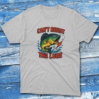 can't resist the lure grey Fishing T-shirt