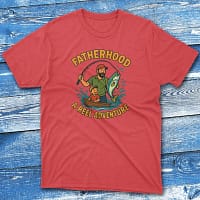 Fatherhood a reel adventure redwebp Fishing T-shirt Fatherhood a reel adventure redwebp Fishing T-shirt