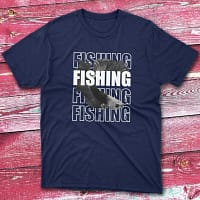 Fishing navy Fishing T-shirt