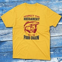 respect the Food chain daisy Fishermen T-shirt