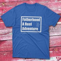 Fatherhood a reel adventure royal Fishing T-shirt
