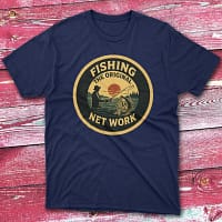Fishing the original net work navy Anglers T-shirts Fishing the original net work navy Anglers T-shirts
