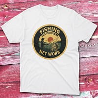 Fishing the original net work white Anglers T-shirts Fishing the original net work white Anglers T-shirts
