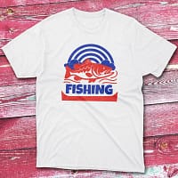 Fishing white Fisherman Tee