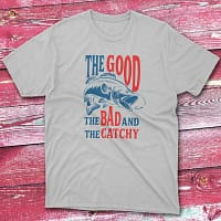 The good and the bad and the catchy grey Anglers T-shirts