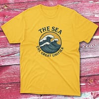 the sea the grea unifier daisy Fishermen T-shirt the sea the grea unifier daisy Fishermen T-shirt