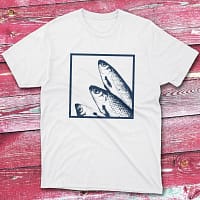 Fishing T shirt white Fishermen T-shirt Fishing T shirt white Fishermen T-shirt