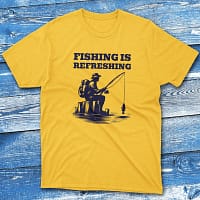 fishing is refreshing daisy Anglers T-shirts fishing is refreshing daisy Anglers T-shirts