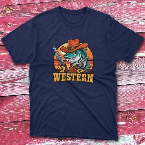 Western navy Anglers T-shirts Western navy Anglers T-shirts