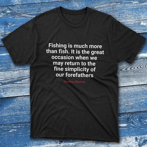 Fishing is much more that fish Black Fishermen T-shirt Fishing is much more that fish Black Fishermen T-shirt
