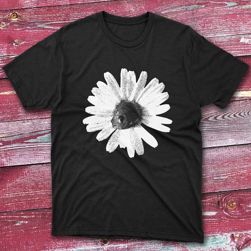Fish Flower black Fishermen T-shirt Fish Flower black Fishermen T-shirt