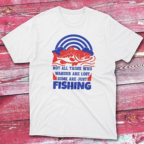 Not all those who wander are lost white Fisherman Tee Not all those who wander are lost white Fisherman Tee
