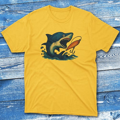 Sharky daisy Fishing T-shirt Sharky daisy Fishing T-shirt