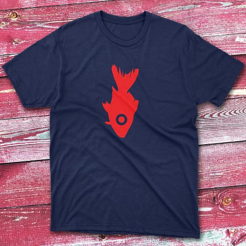 surreal fish navy Fishermen T-shirt surreal fish navy Fishermen T-shirt