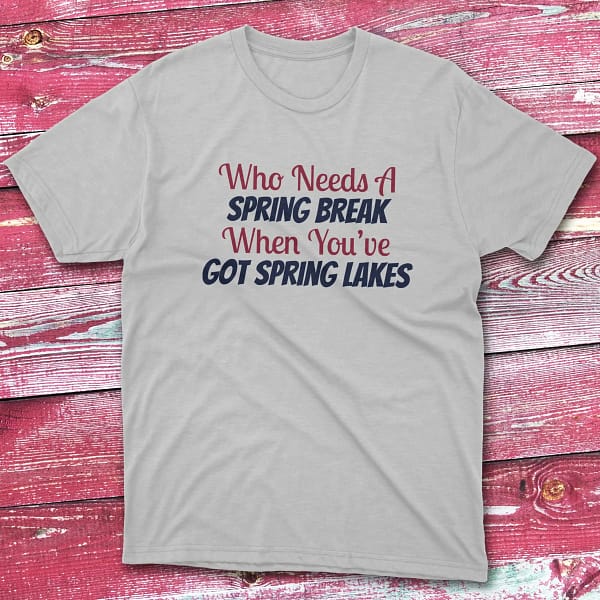 Who need a spring break when grey Fishing T-shirt