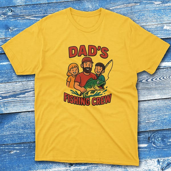 dad's fishing crew daisy Fishermen T-shirt