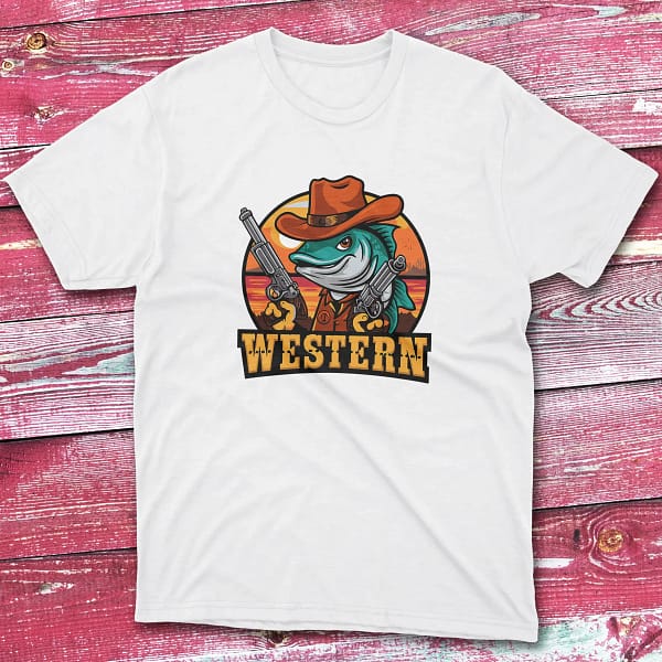 Western white Fisherman Tee