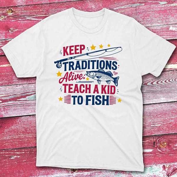 Keep tradtions white Anglers T-shirts