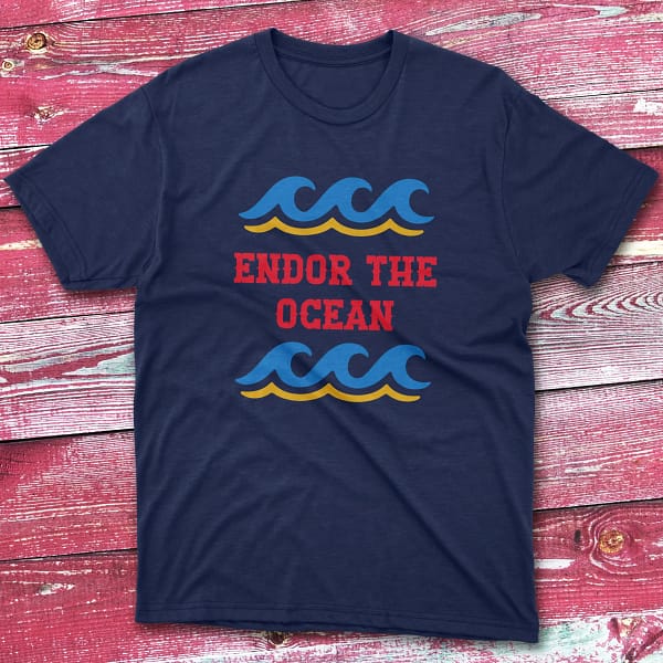 Endore the ocean navy Fishermen T-shirt