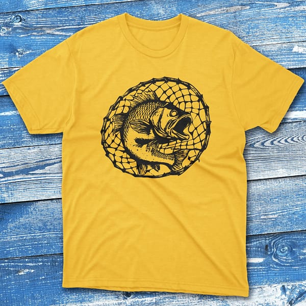 Fishing Net daisy Fisherman Tee