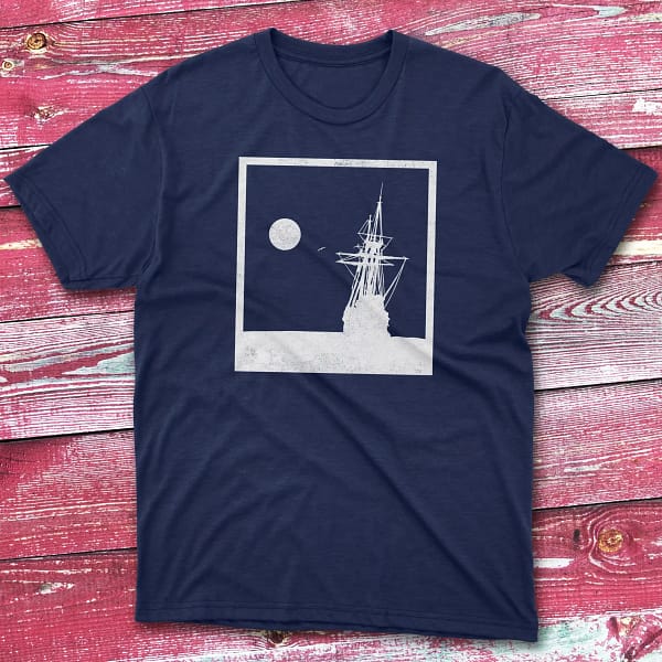 Ocean Adventures navy Fisherman Tee