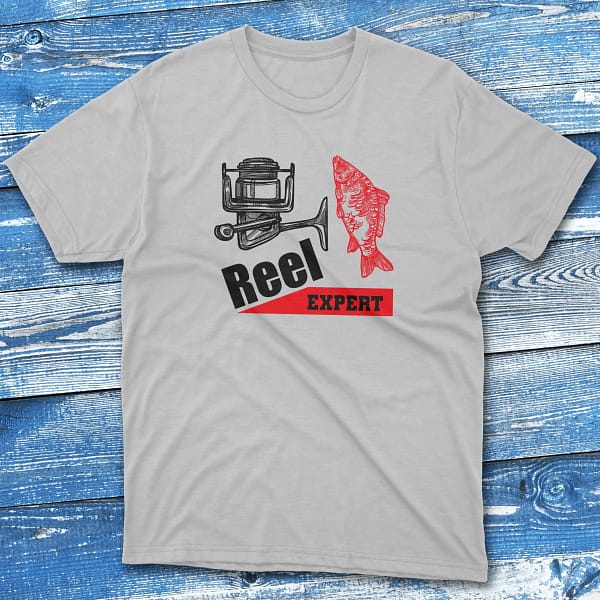 Reel expert grey Fishermen T-shirt