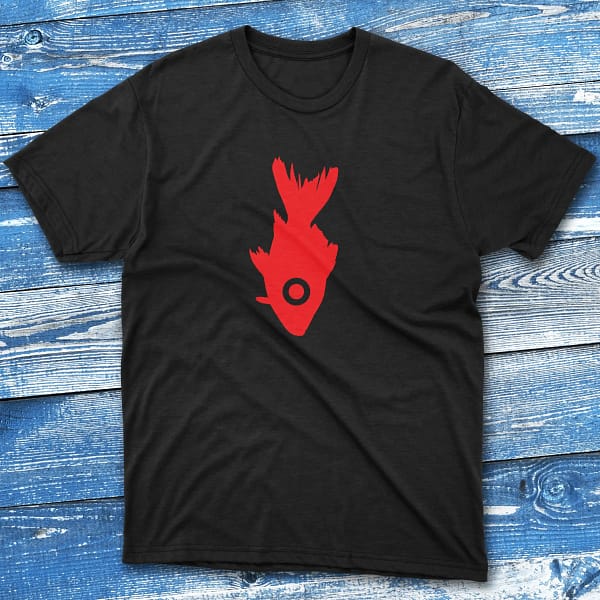 surreal fish black Fishermen T-shirt