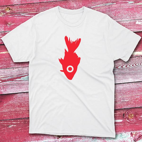 surreal fish white Anglers T-shirts