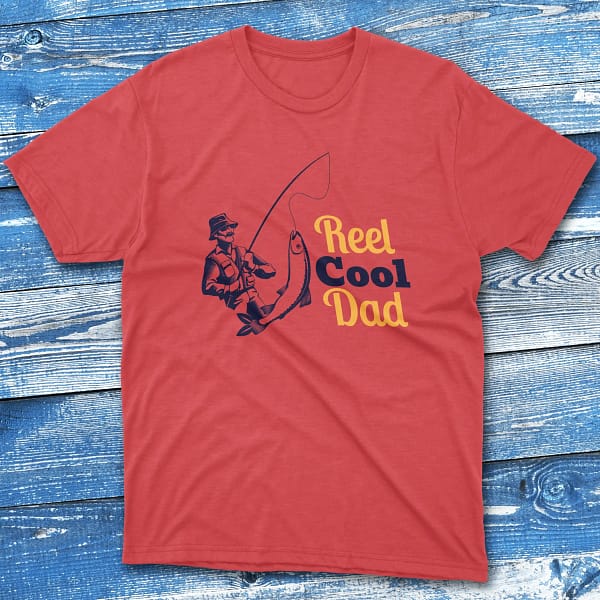 reel cool dad red Anglers T-shirts