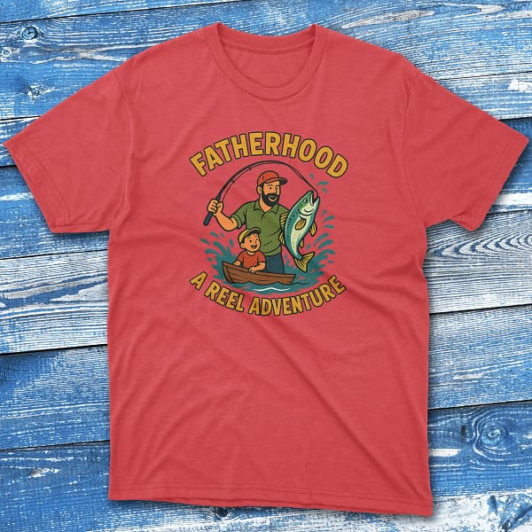 Fatherhood a reel adventure redwebp Fishing T-shirt Fatherhood a reel adventure redwebp Fishing T-shirt