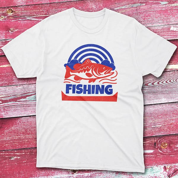 Fishing white Fisherman Tee