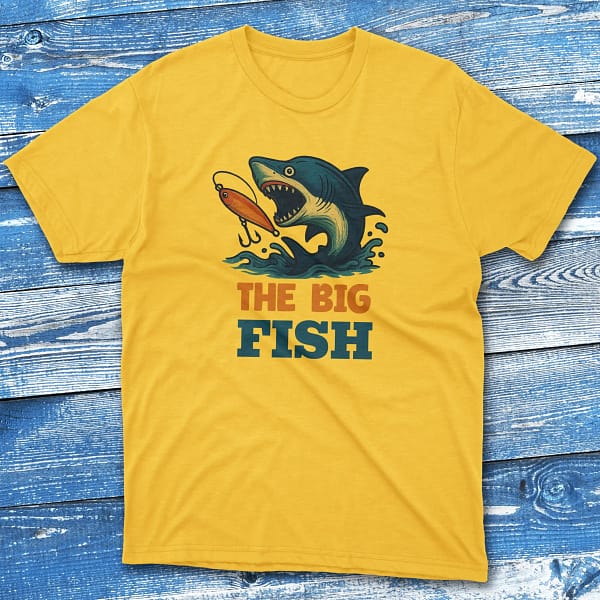 the big fish daisy Fisherman Tee