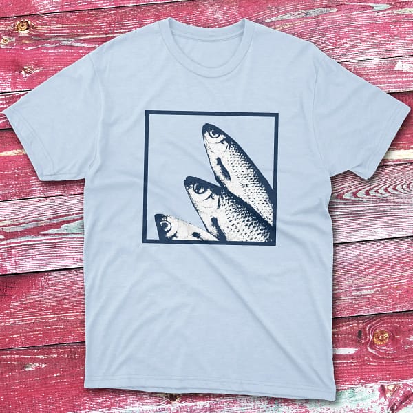 Fishing T shirt light blue Anglers T-shirts Fishing T shirt light blue Anglers T-shirts