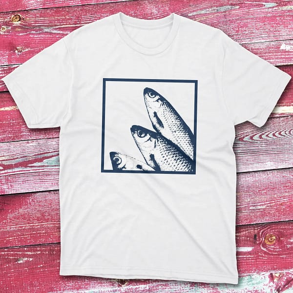 Fishing T shirt white Fishermen T-shirt Fishing T shirt white Fishermen T-shirt